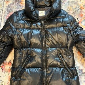 SAM Shiny Black Puffer Jacket